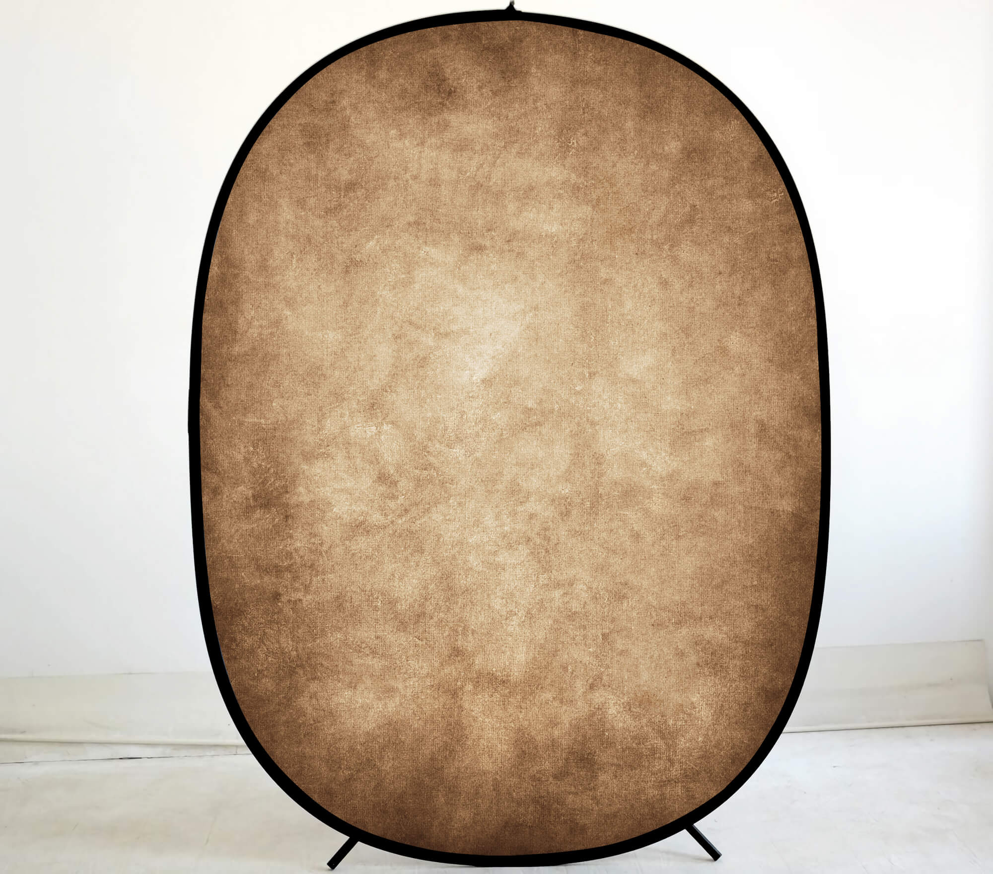 Toile de fond pliable Abstrait Marron foncé/Marron clair double face 5x6.5ft (1.5×2M) M12-77