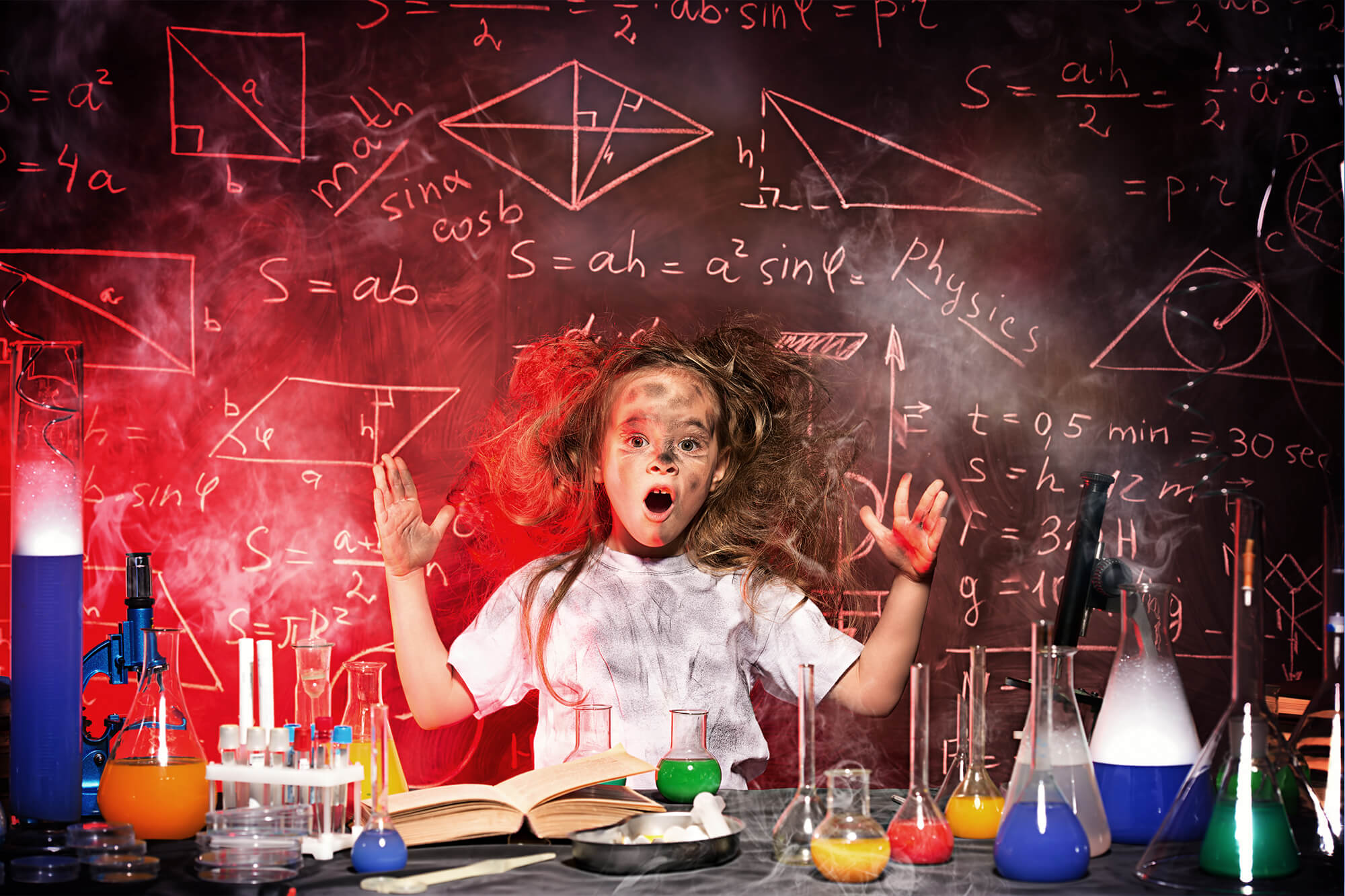 Toile de Fond de Laboratoire Scientifique de Retour à L'école M5-103