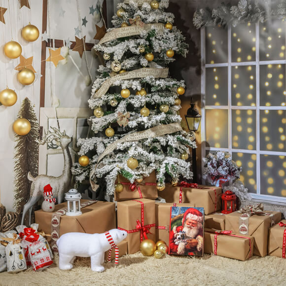 Toile de Fond Arbre de Noël pour Studio M9-43