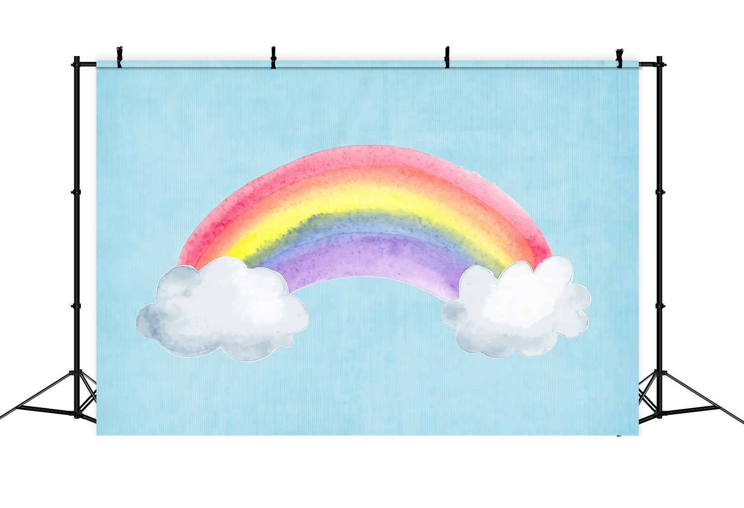 Fond pour cake smash « Ciel arc-en-ciel coloré » Fonds d'anniversaire MRR10-18