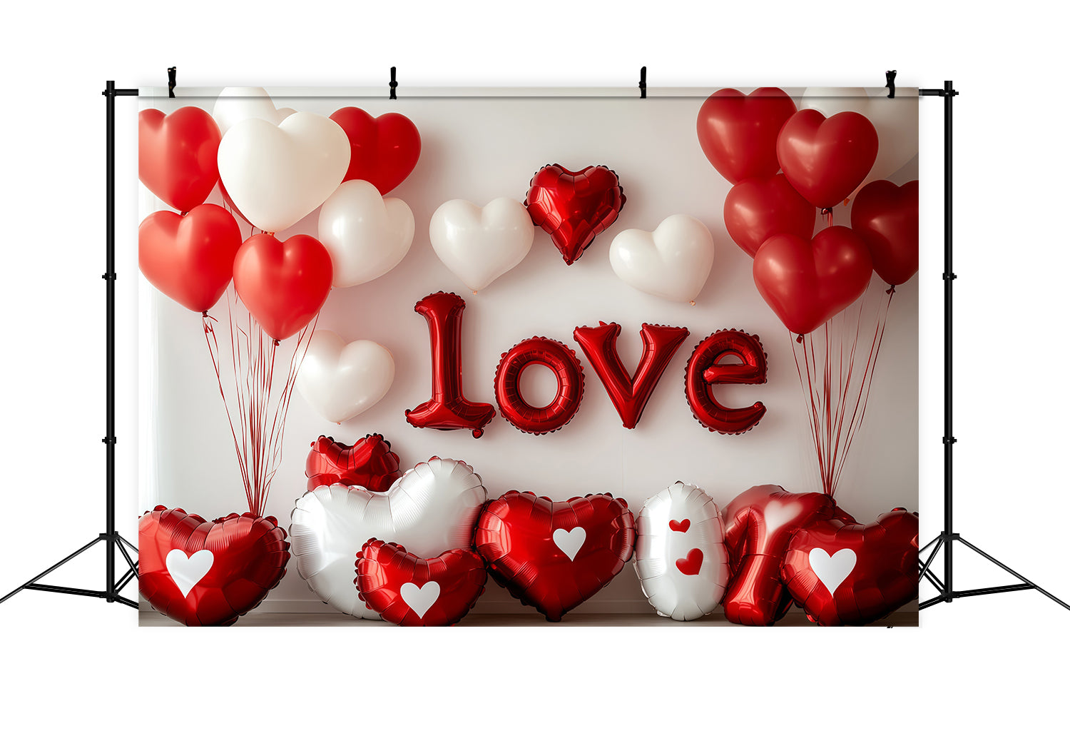 Fond pour la Saint-Valentin Ballons en forme de cœur Fond pour la Saint-Valentin MRR11-99