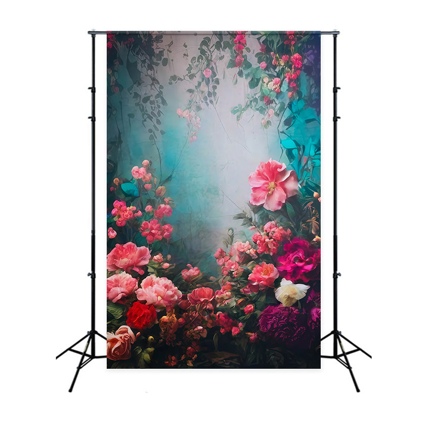 Toile de fond Vintage Fleurs Romantique Jardin Floraison Vintage MRR9-105
