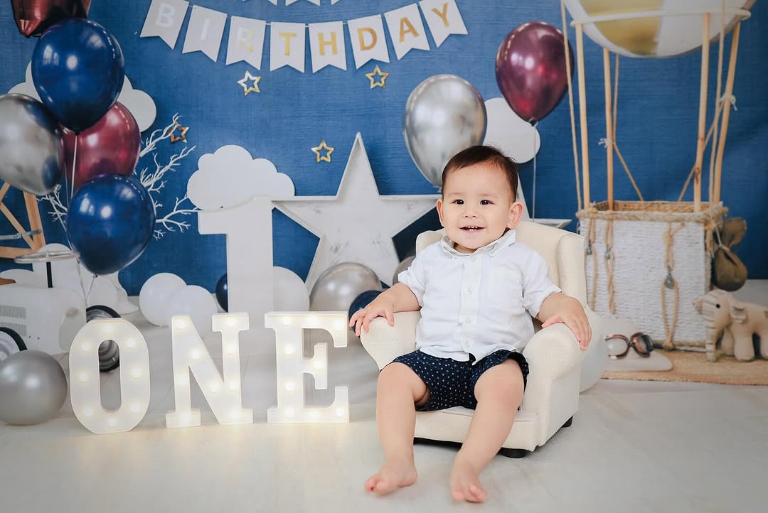 Enfants Joyeux 1er Anniversaire Fête Toile de Fond SH-759