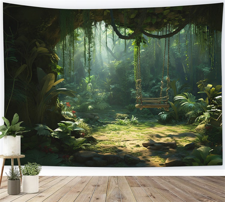 Esthero Toile de fond pour balançoire Mystic Forest Adventure RR4-41
