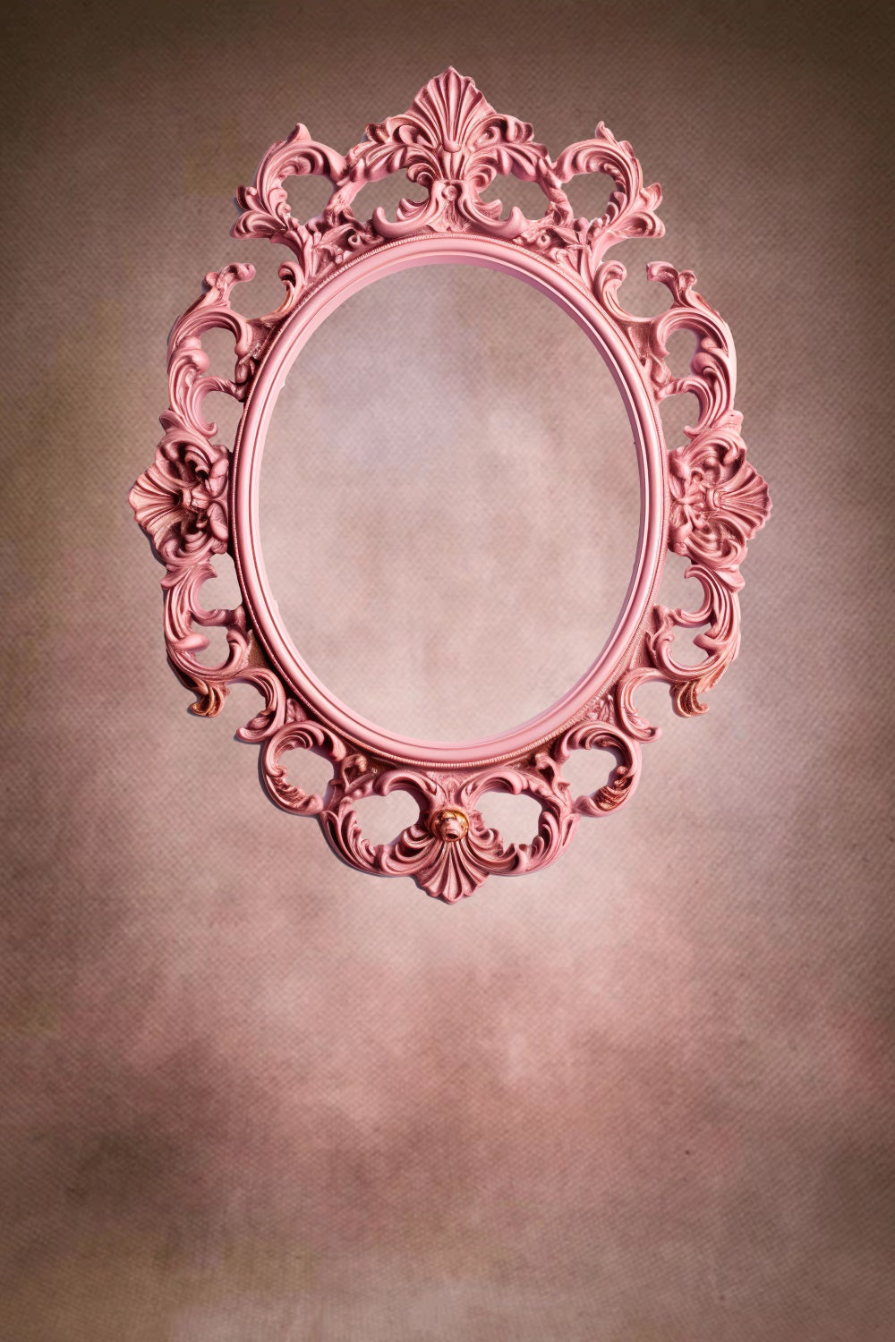 Esthero Art Fantaisie Cadre Photo Ovale Rose Abstrait Toile de fond RR4-48