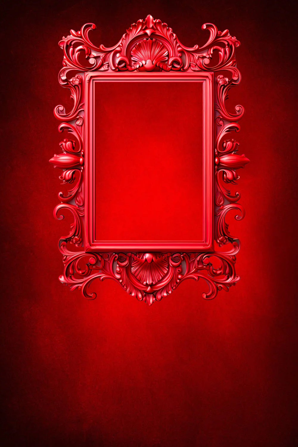 Esthero Art Vintage Rouge Rectangle Cadre Photo Abstrait Toile de fond RR4-51