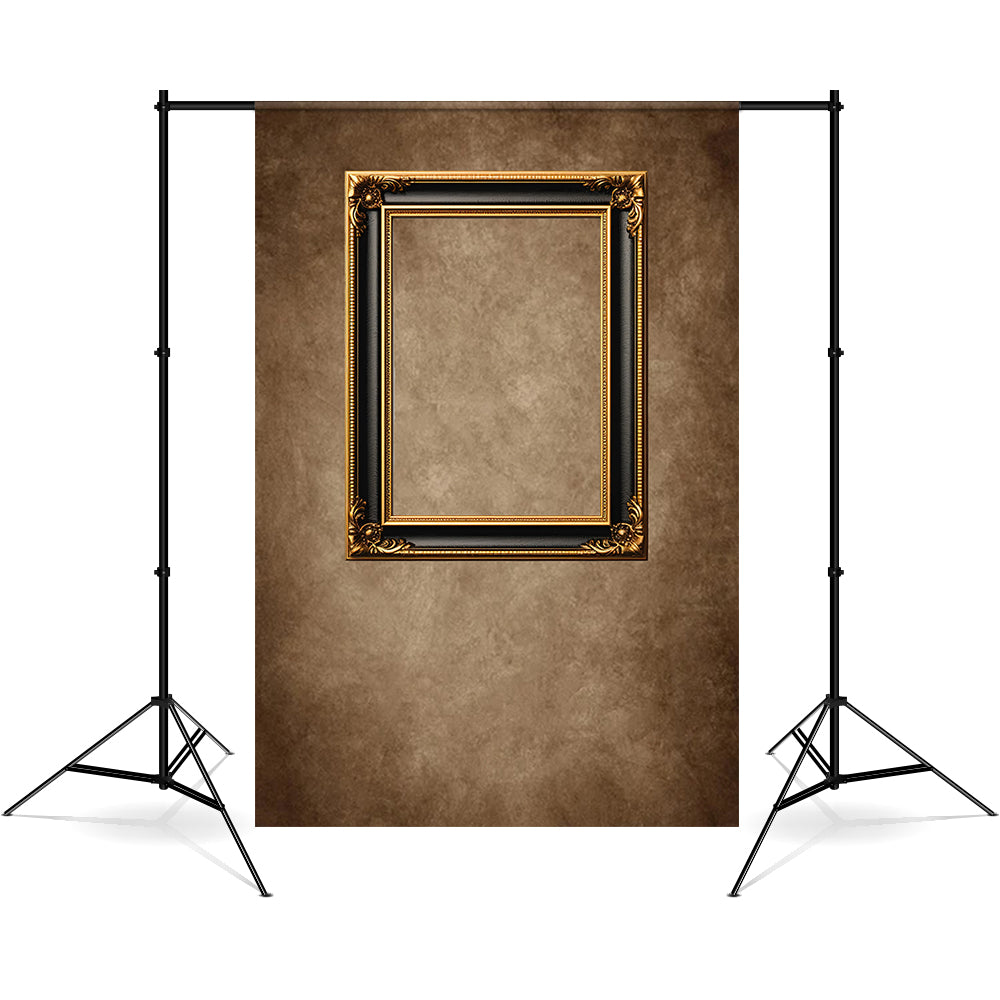 Esthero Art Vintage Cadre Photo Rectangulaire Marron Abstrait Toile de fond RR4-53