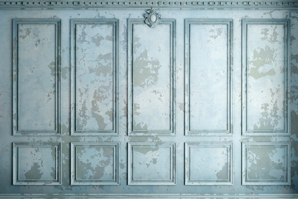 Toile de fond de Photographie Mur Rétro Bleu Patiné RR6-83