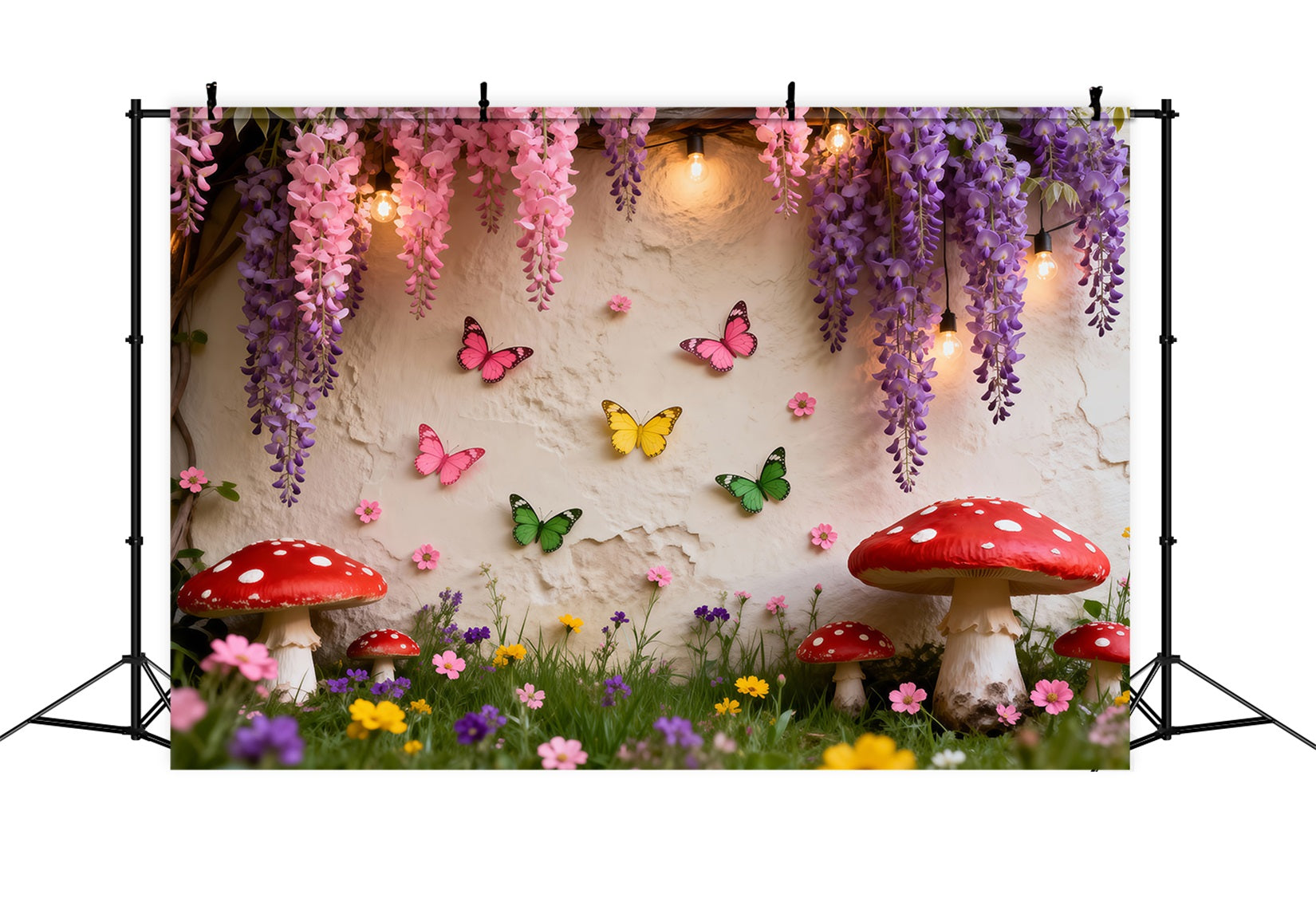 Idées de Toile de Fond Papillon Mur Féérique Floral Enchanté RR62-44