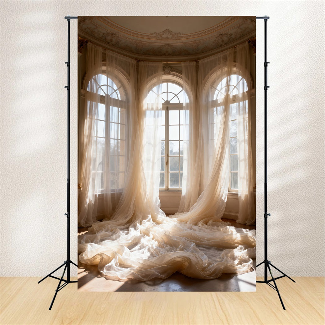 Fond Studio Boudoir Fenêtres Palais Voilage Ensoleillé RR62-95