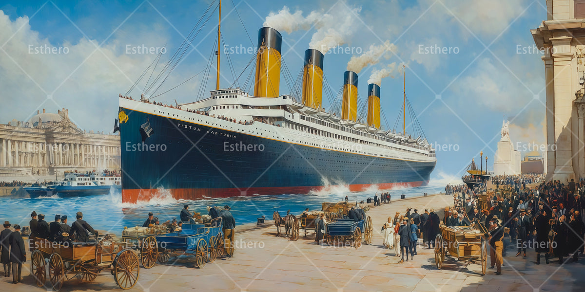 Toile de Fond de Spectacle Quai Chelsea du Titanic RR66-T69