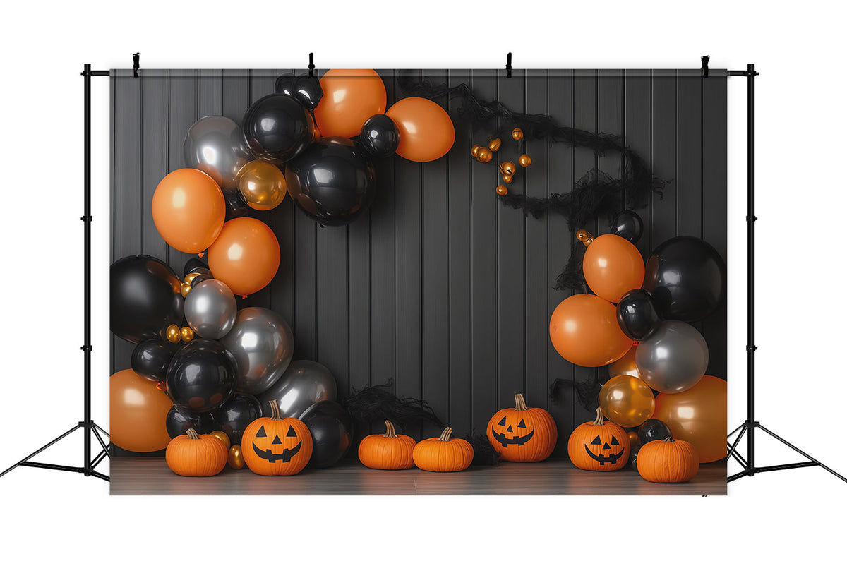 Décor Photo D'Halloween Arche De Ballons Citrouille À Faire Soi-Même RR67-149