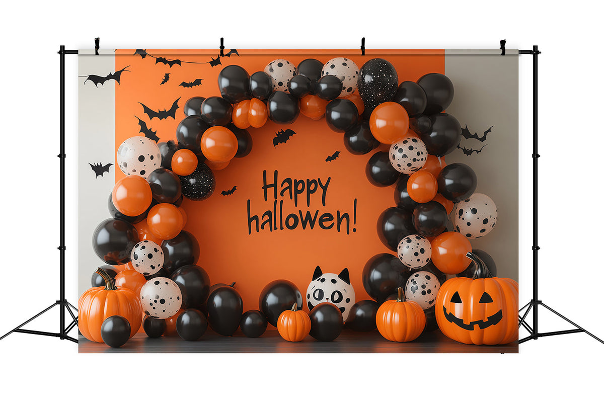 Décoration De Décor D'Halloween Avec Ballons Noirs Et OrangesIdées De Décoration À Faire Soi-MêmeRR67-189