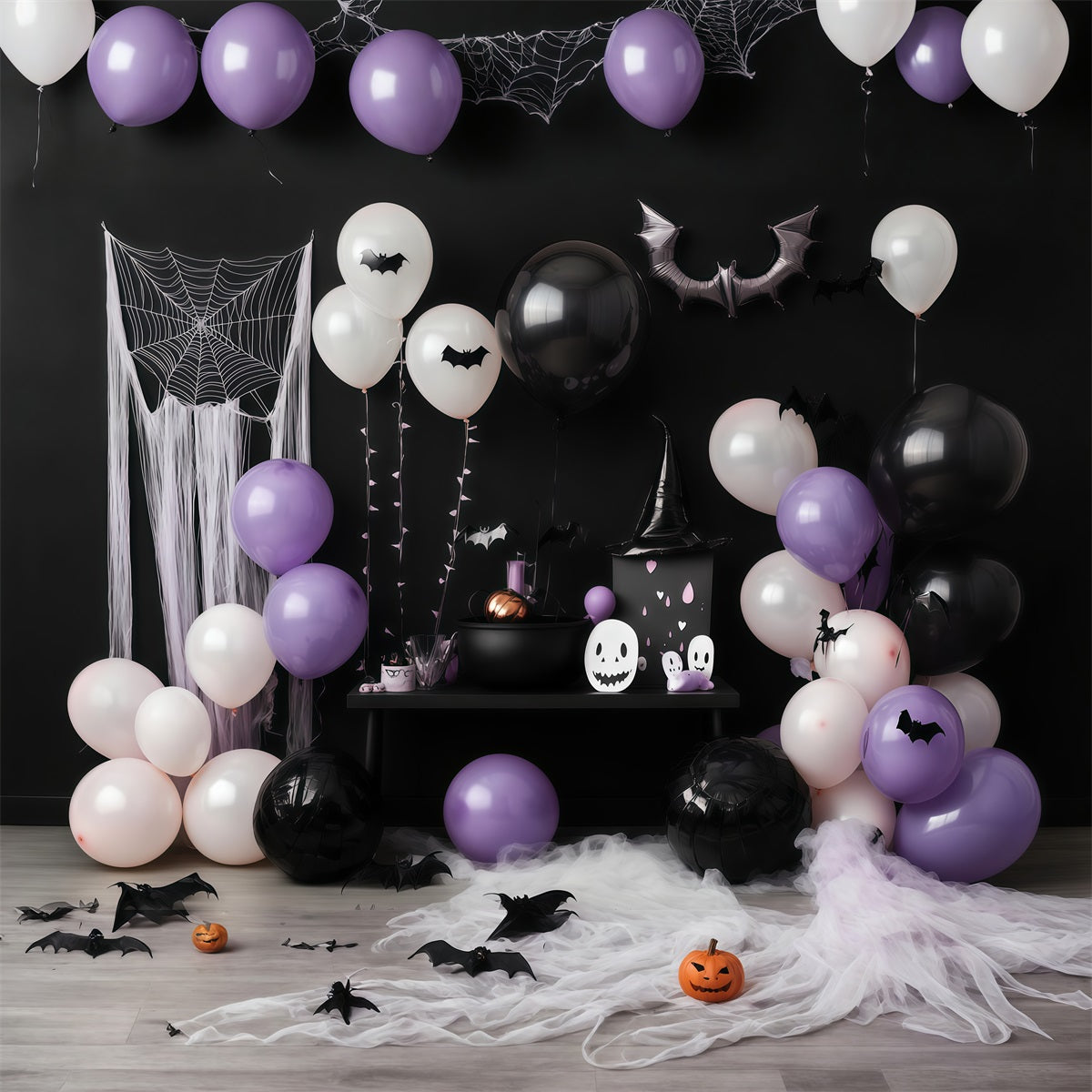 Arche De Ballons D'Halloween Décor De Chaudron De Sorcière Fête D'Halloween Baby Shower Décor RR67-198