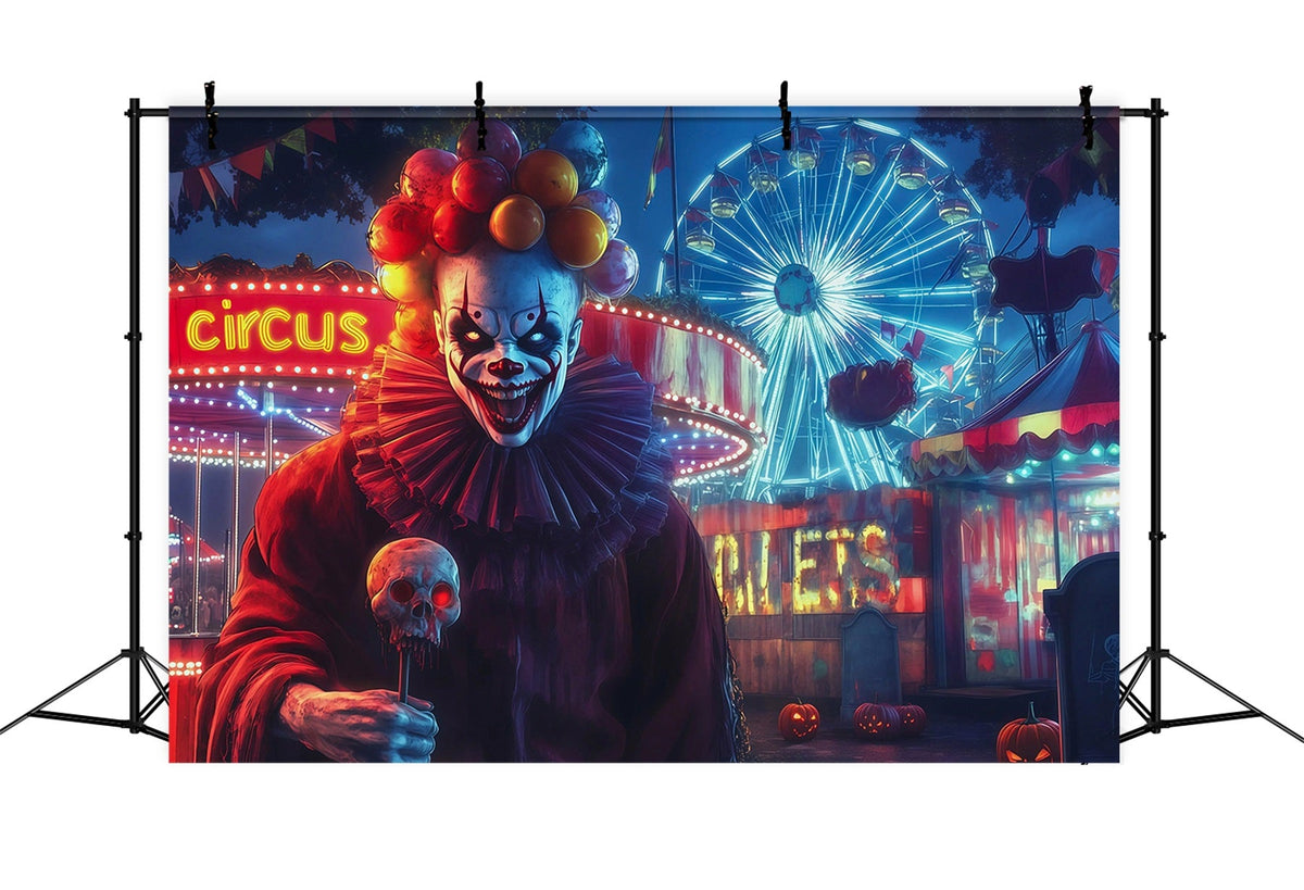 Décor De Carnaval D'Halloween Clown Tueur Soirée Carnaval Décor D'Halloween À Faire Soi-Même RR67-40