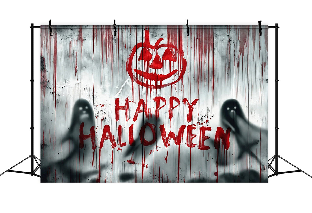 Décor Sanglant D'Halloween Ombres De Fantômes Ensanglantés Sur Les MursDécors D'Halloween RR67-52