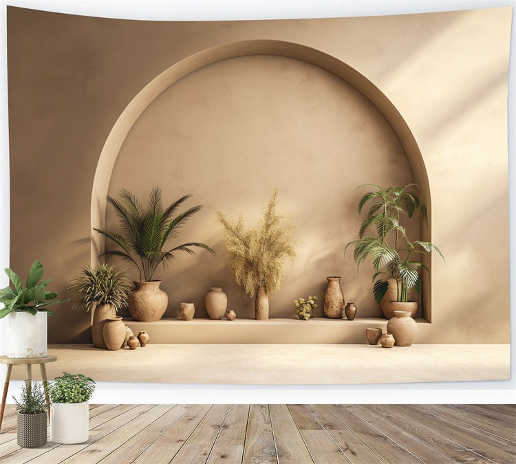 Oasis Chaude Boho Toile de Fond Photographique RR7-1