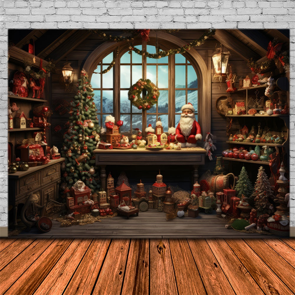 Toile de fond d'Atelier du Père Noël RR7-794