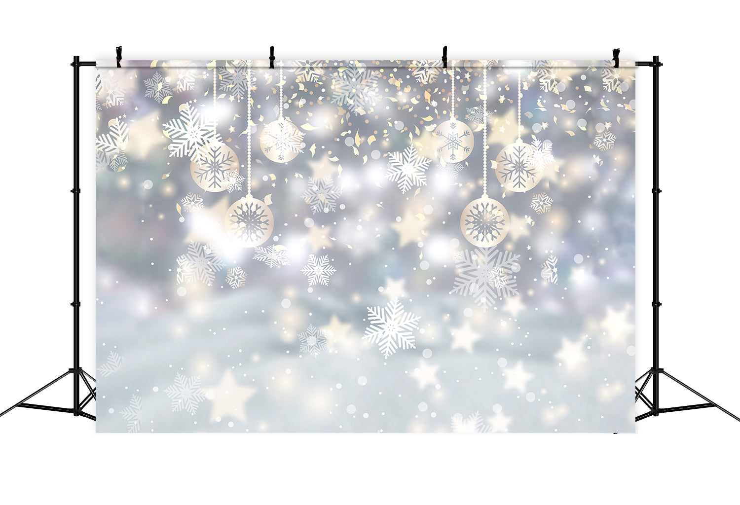 Toile de fond flocon de neige étoilé de Noël RR8-275