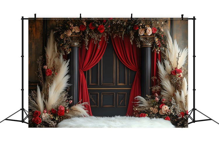 Toile de Fond Arche Fleurie Bohème Opulente RR8-424