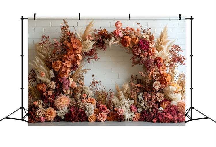 Toile de Fond Couronne d'Automne Bohème RR8-431