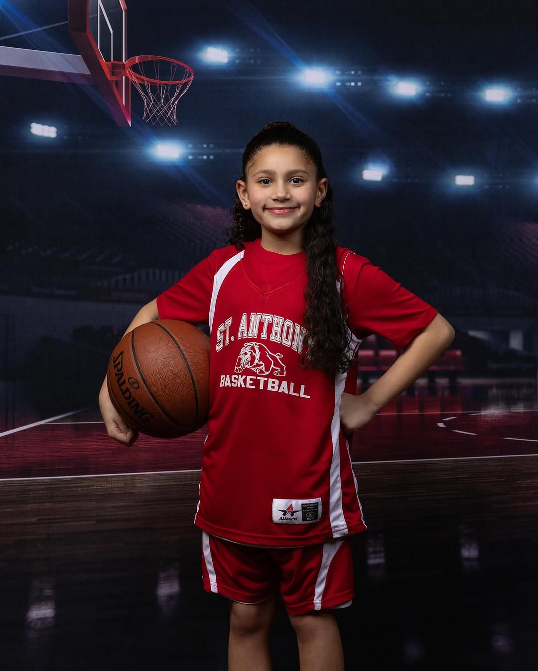 Toile de fond de terrain de basket-ball Sport photographie fond G-312