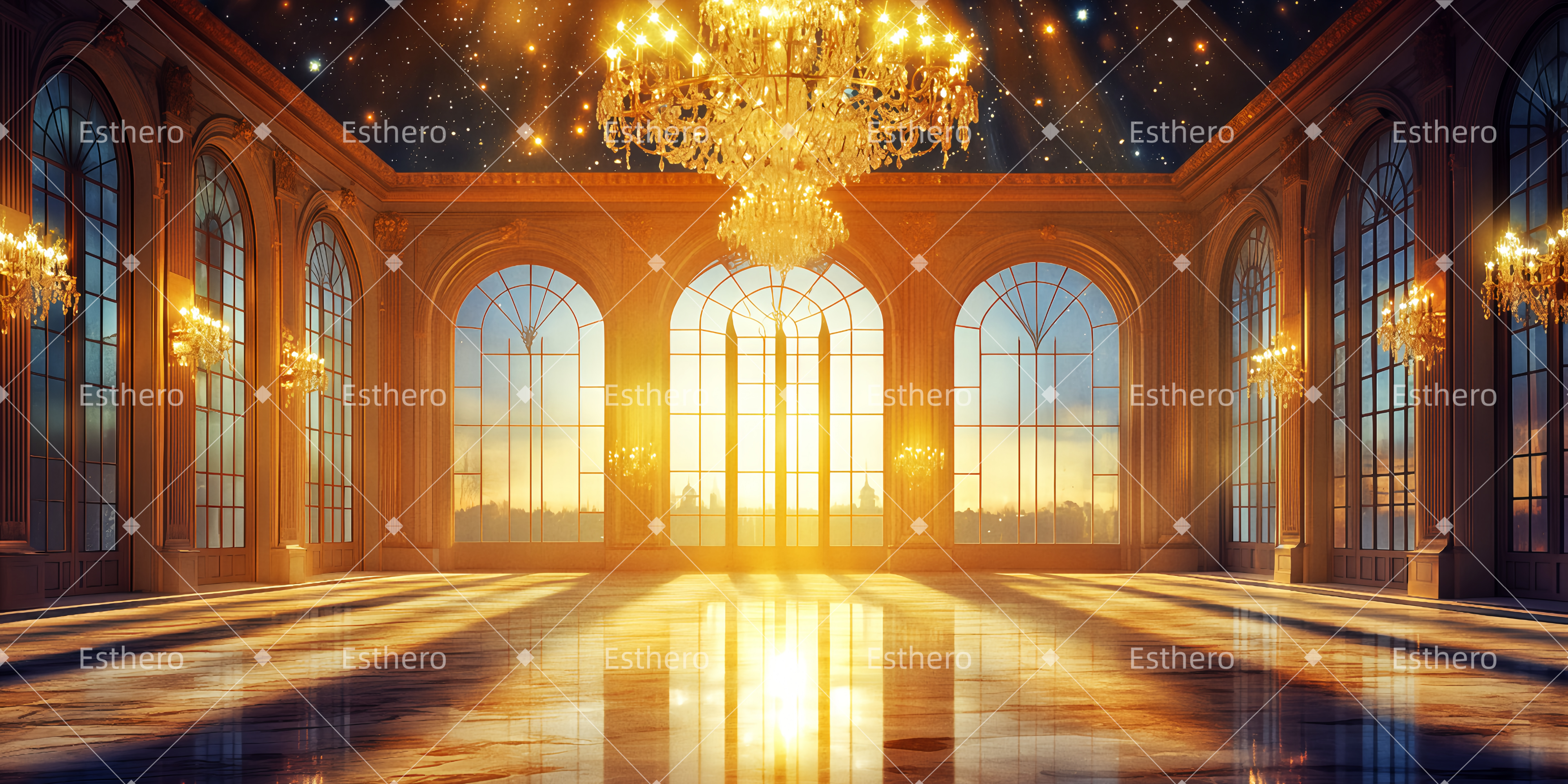 Toile de fond Theatre La salle de bal TWW511-T109