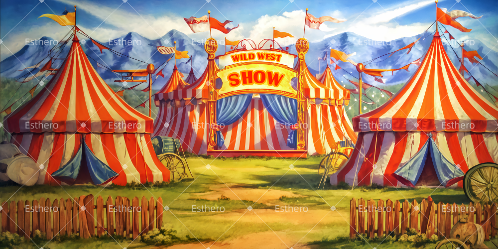 Fond de Scène Spectacle Far West De Buffalo Bill TWW511-T19