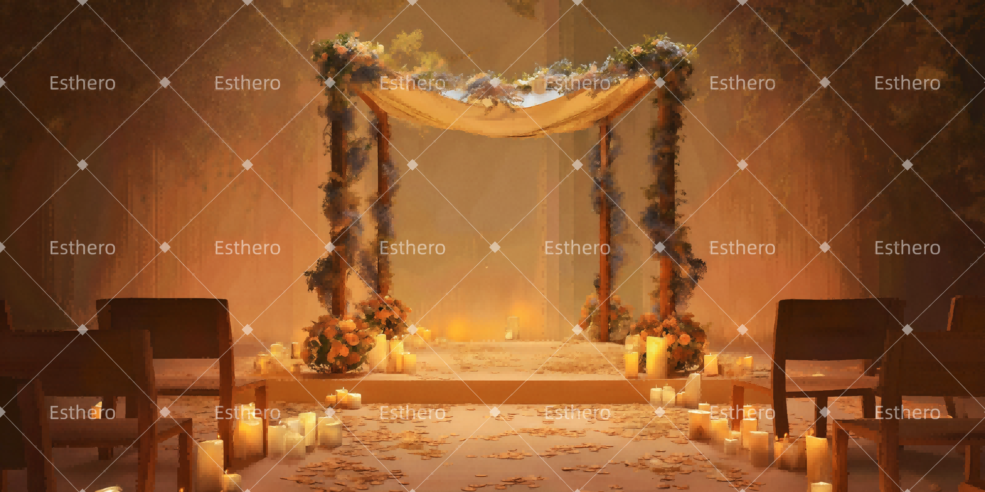 Fond de Scene Le Mariage TWW511-T63