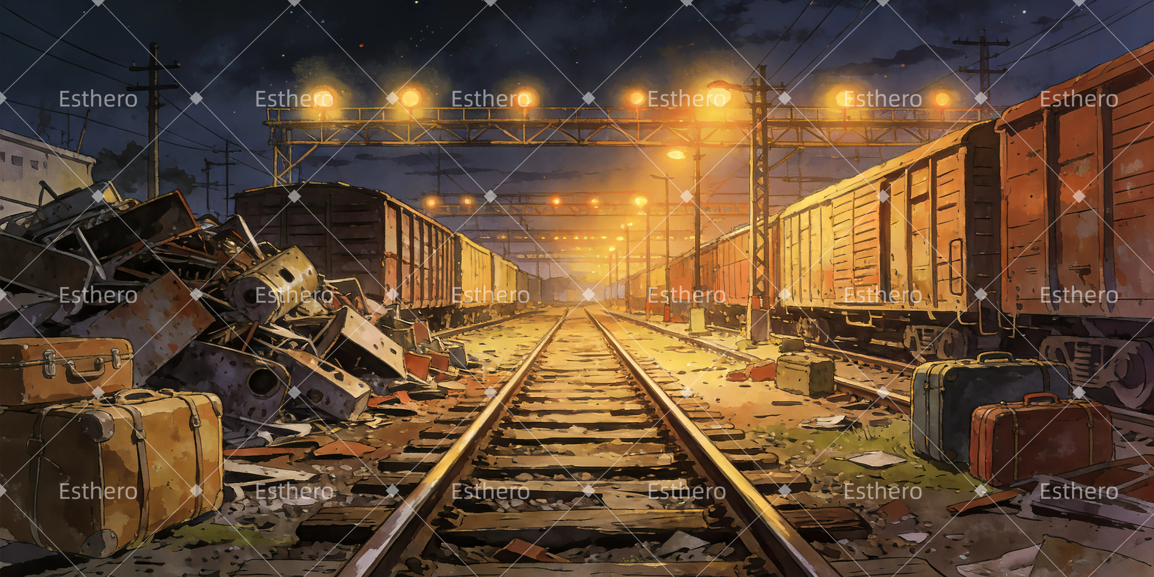Fond de Scene Theatre Dépôt Ferroviaire GQ63-T6