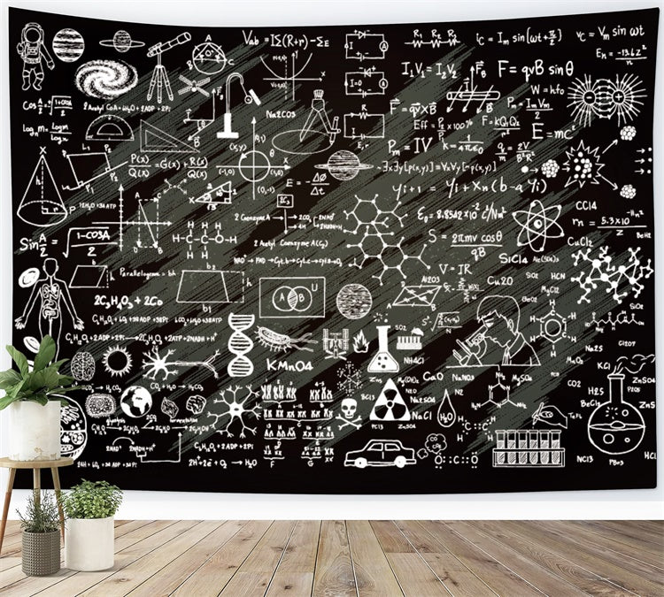 Toile de Fond de Tableau Noir Éducatif avec Enfant pour la Rentrée Scolaire BRP7-55