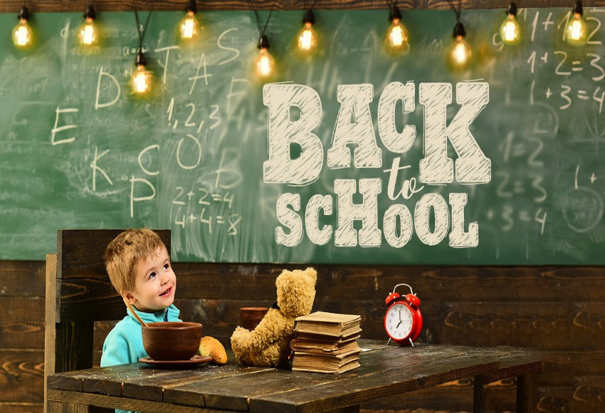 Backdrop Back to School Photo Booth Backdrop