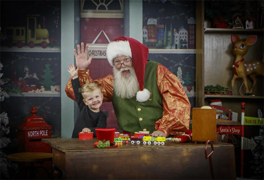 Fond de photographie de Noël pour la photographie des enfants G-024