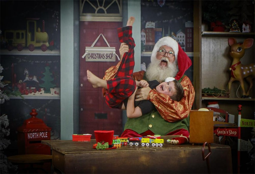 Fond de photographie de Noël pour la photographie des enfants G-024