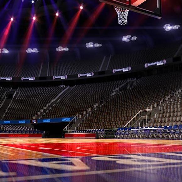 Toile de fond de Photographie de Terrain de basket Sport G-317