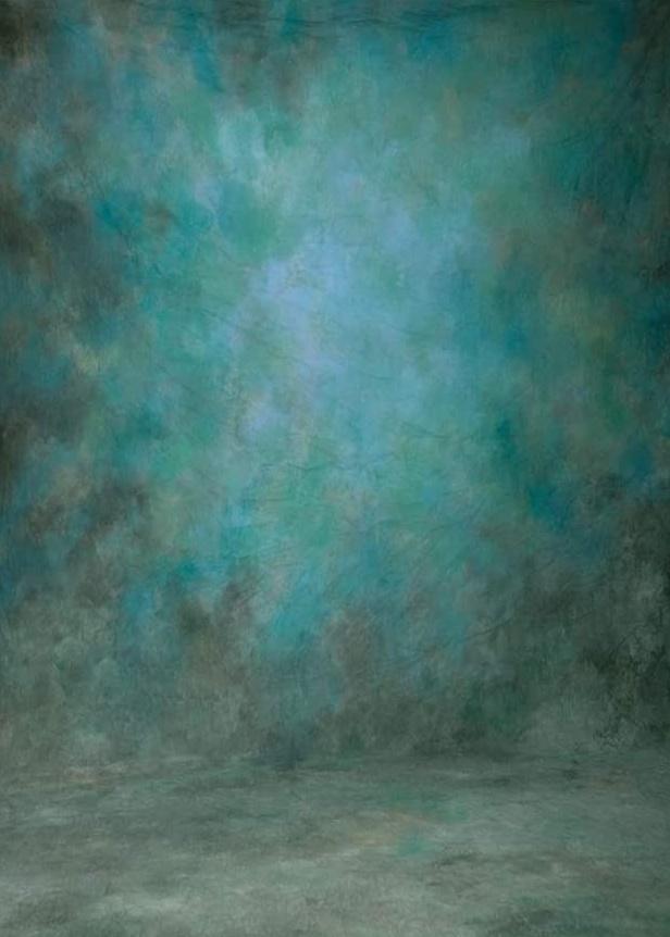 Nuances de bleu et vert Texture abstraite Studio Backdrop GA-53