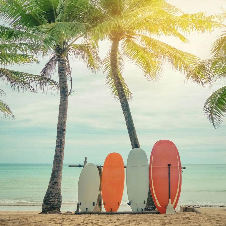 Summer Beach Coconut Aquaplan Backdrop for Photography GA-82