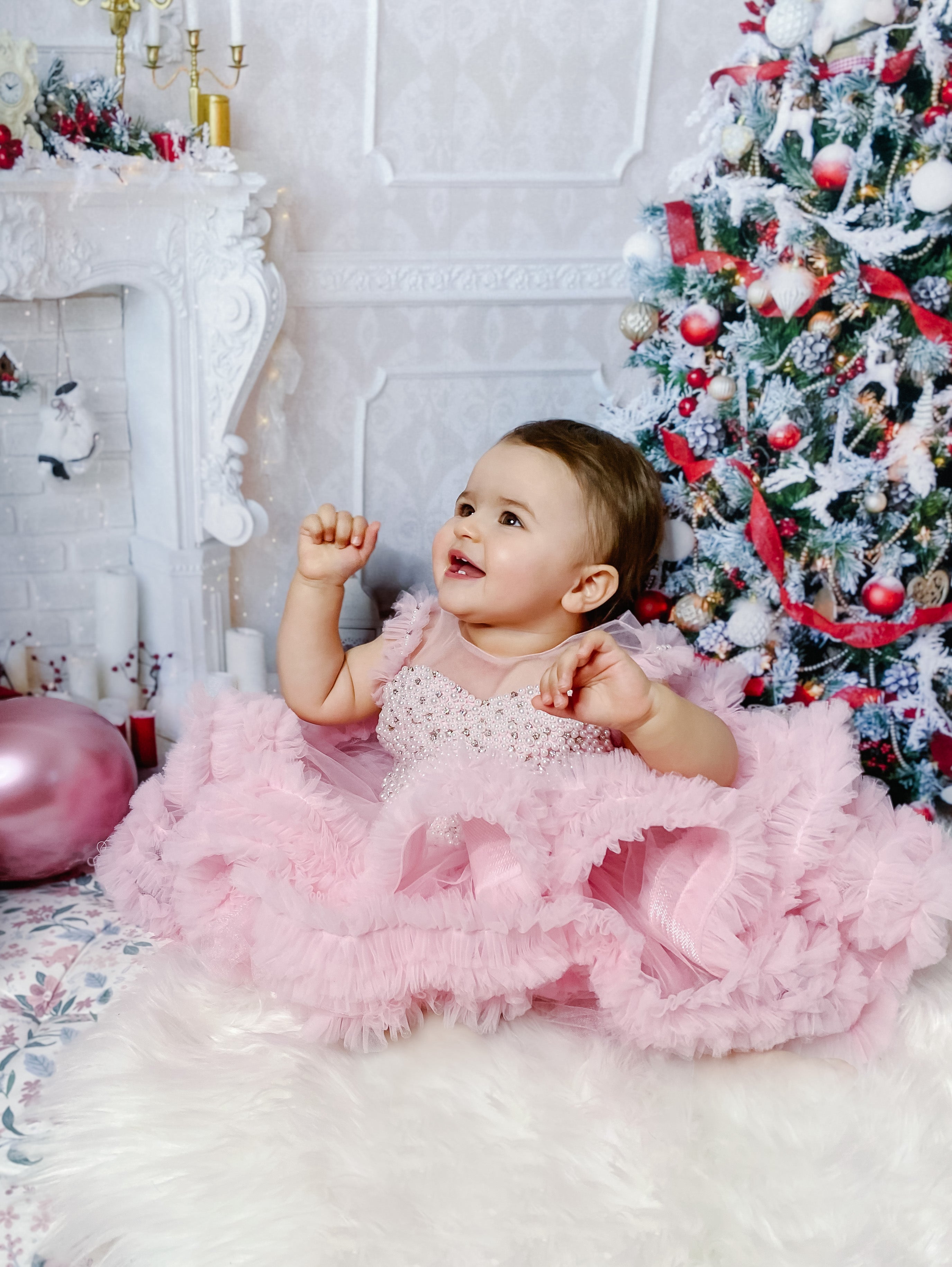 Toile de Fond de Cheminée pour Noël Gx-1048