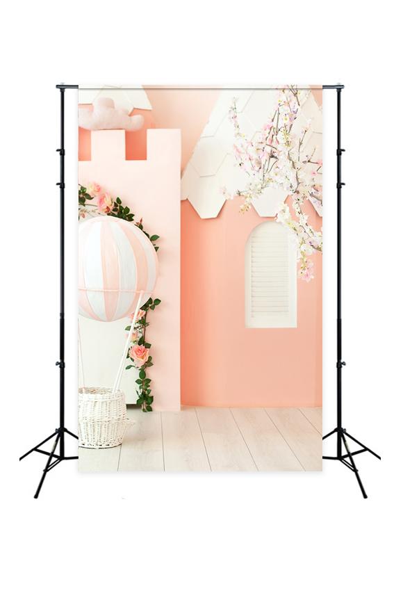 Toile de fond de belles fleurs pour la photographie de bébé enfant J03150