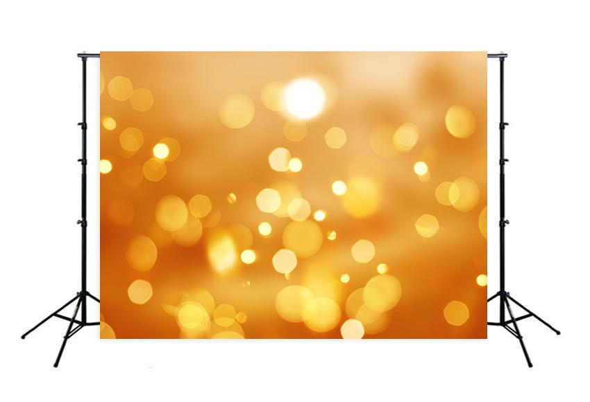 Bokeh Lights Orange Background Backdrop for Photography M134