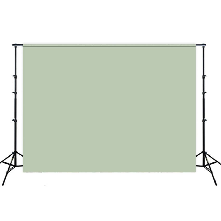 Toile de fond de photographie de sauge poussiéreuse de couleur unie pour Studio SC24