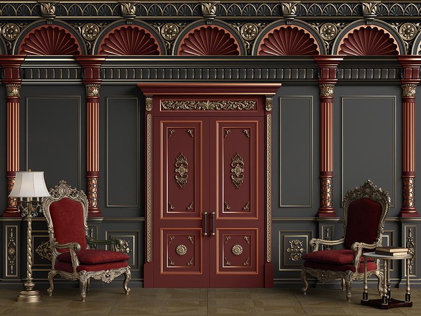 Classic Chairs Luxury Interior Backdrop for Photography SHU009