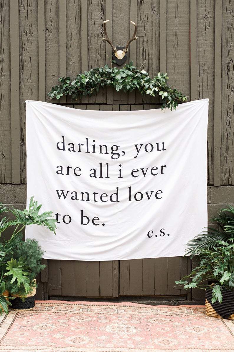 Custom Wedding Backdrop Wall Decor Wedding Sign