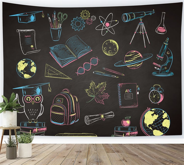 Toile de Fond de Vie Scolaire pour la Rentrée Scolaire BRP7-2