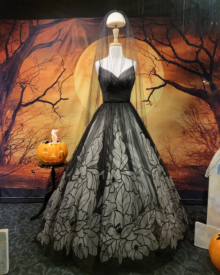 Toile de Fond Halloween Lune Brune effrayante M8-47