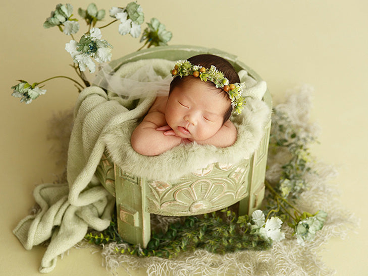 Photographie de nouveau-né Fausse fleur coiffe TH3