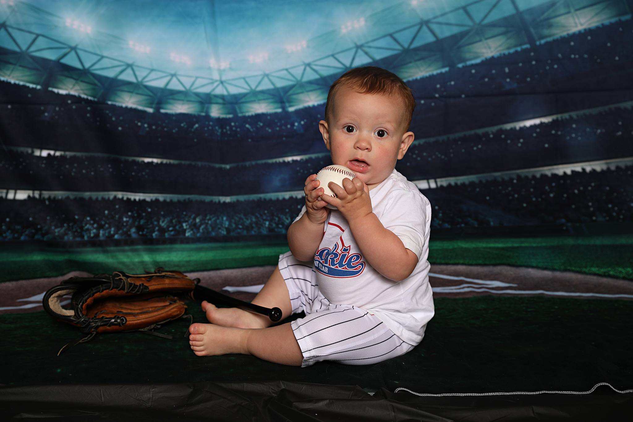 Toile de fond de photographie de stade de stade de baseball G-280