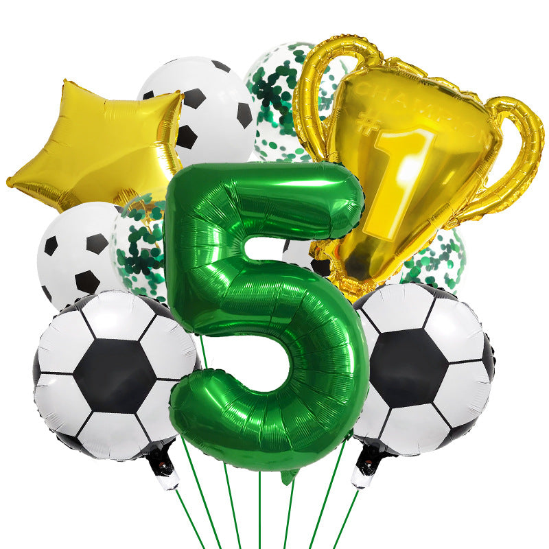 Ensemble de Ballons pour Thème de la Coupe du Monde de Football Numérique 32" BA47