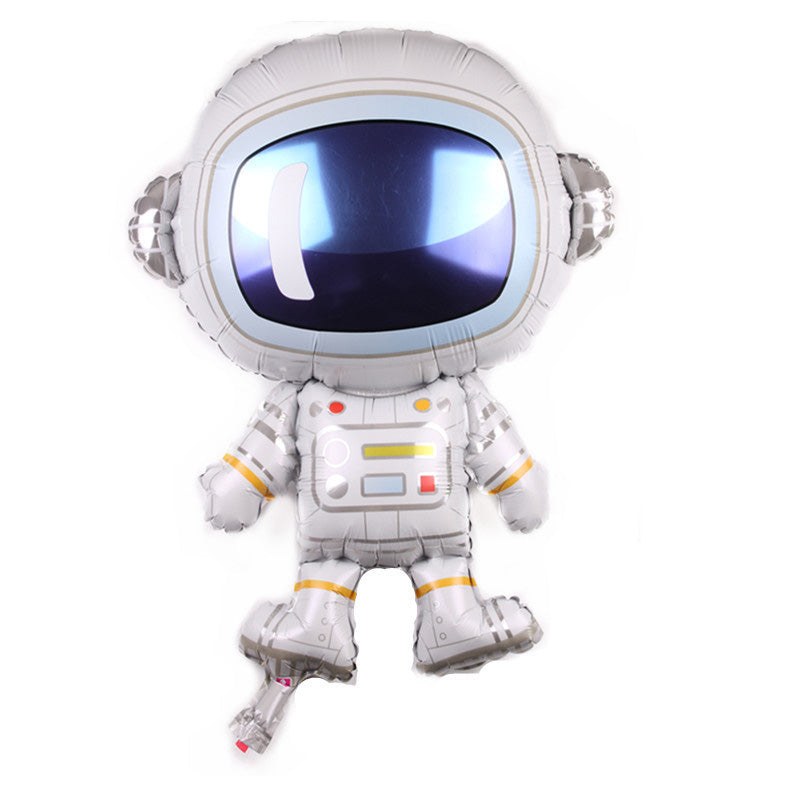 Décoration de Fête Enfant Fusée Astronaute Ballon en Film d'Aluminium BA1