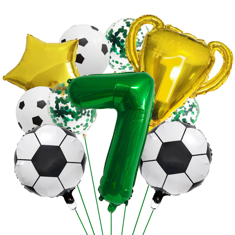 Ensemble de Ballons pour Thème de la Coupe du Monde de Football Numérique 32" BA47